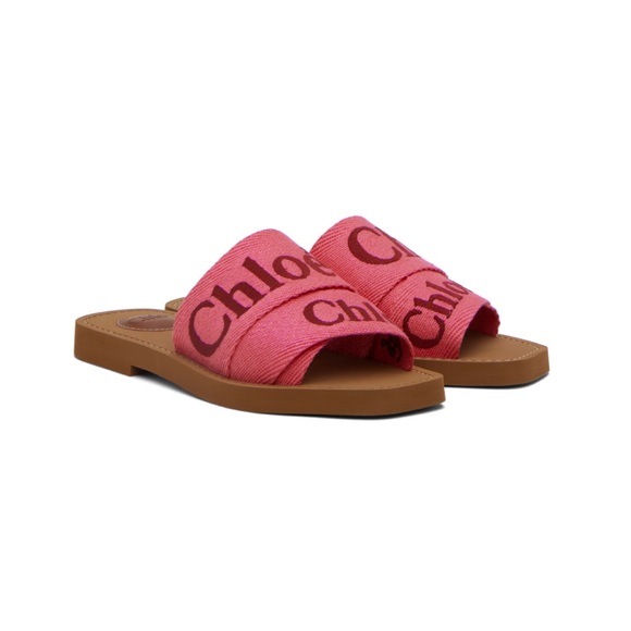 Chloe Pink Woody Sandals - Picture 5 of 7